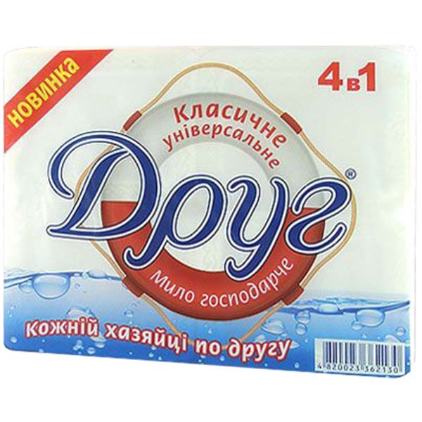 Хозяйственное мыло Друг классическое универсальное 135 г 4 шт./уп.