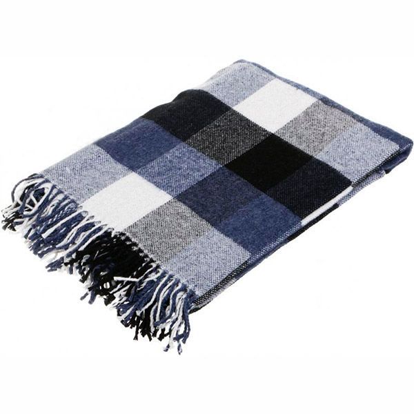 Плед шерстяной Фреска 140x200 см синий Вултекс-С 