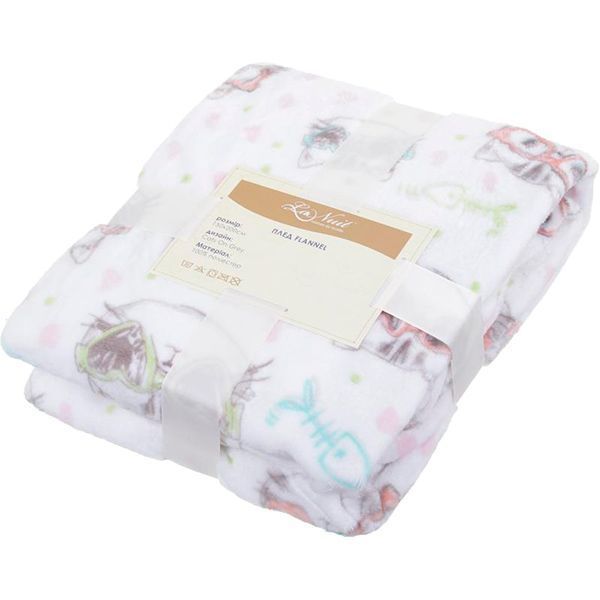 Плед Flannel CATS 200x150 см сірий La Nuit 
