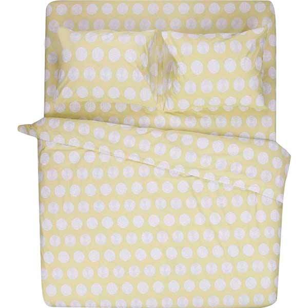 Комплект постільної білизни Basic коло 2.0 жовтий La Nuit 