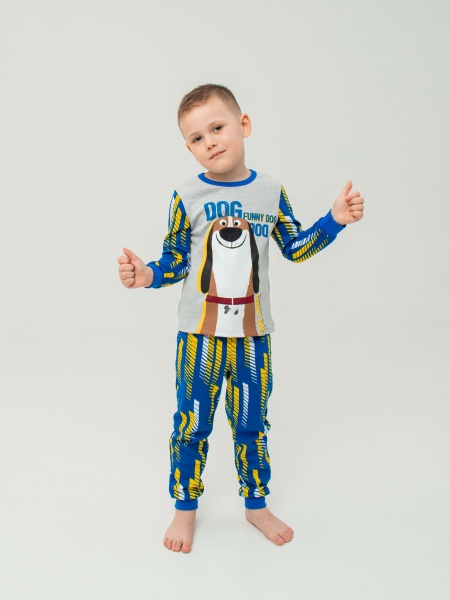 Піжама для хлопчиків Smil р.116 сірий меланж 104523 