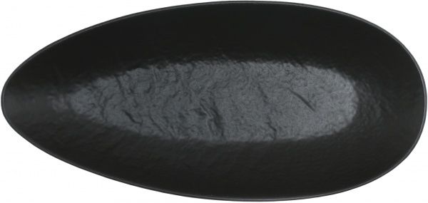 Блюдо овальне Lavastone Black 30,5x14x4 см 300 мл 