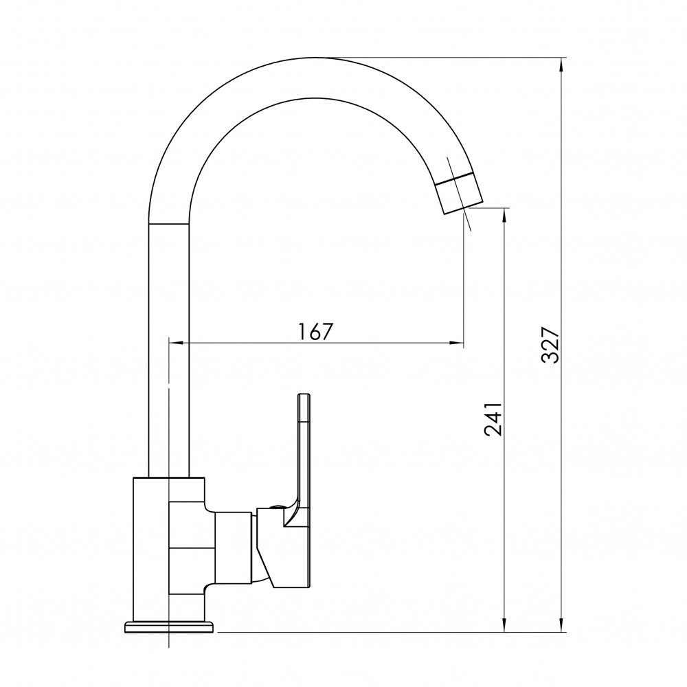 Смеситель для кухни RJ VENUS, хром RJFA092-03CH