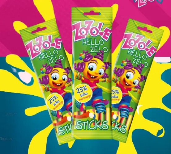 Конфеты желейные Zozole Sticks с фруктовым вкусом 75 г