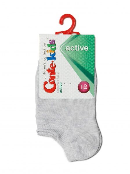 Носки детские унисекс Conte-Kids ACTIVE (ультракороткие) 000 17С-63СП р.14 светло-серый 