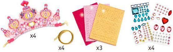 Набір прикрас Djeco з мозаїкою Зроби сам Принцеса DJ07901