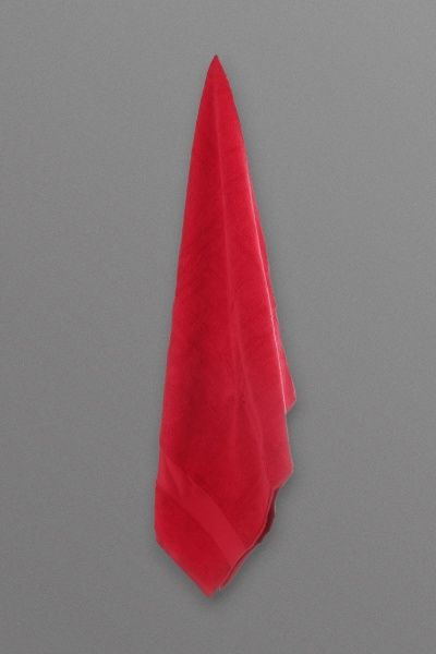 Рушник махровий з бордюром 70x140 см червоний La Nuit 