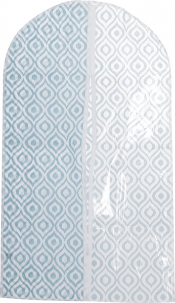 Чехол для одежды Лилия Vivendi 105x60 см бирюзовый с белым