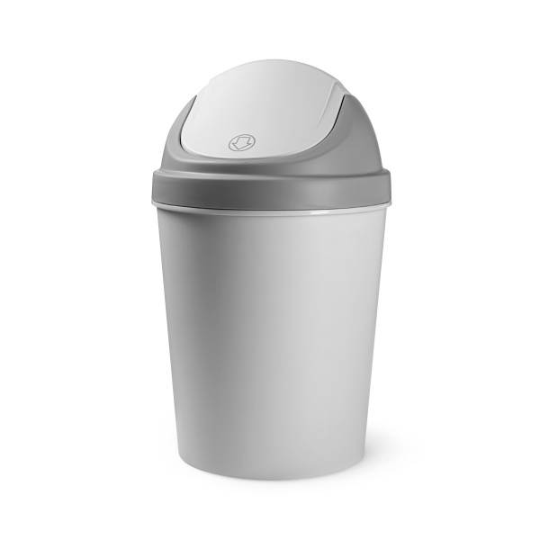 Відро для сміття MVM BIN-10 9 л сірий