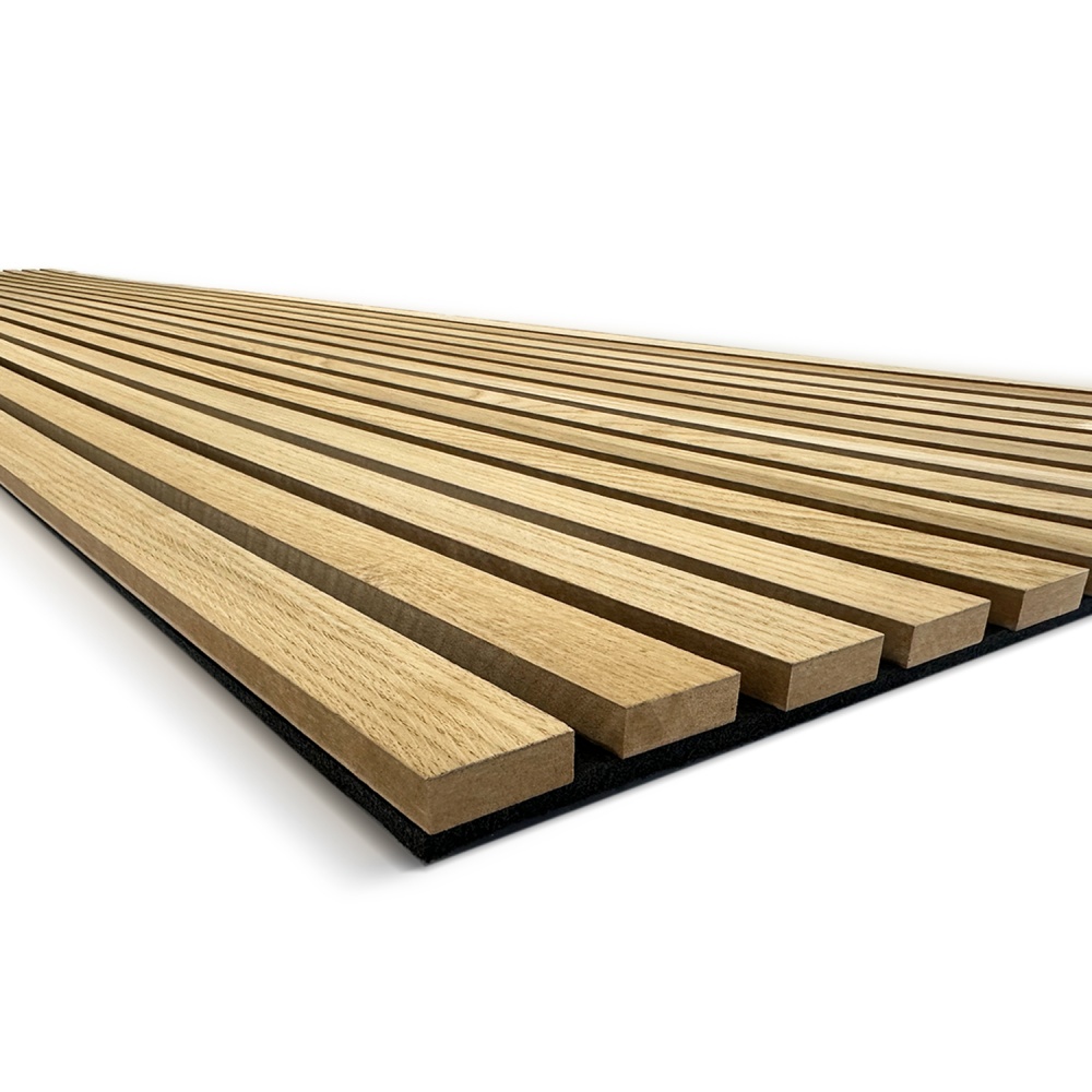 Рейкова панель акустична ПлиТТоргСервіс 17х600х2750 мм дуб 1,65 м.кв.