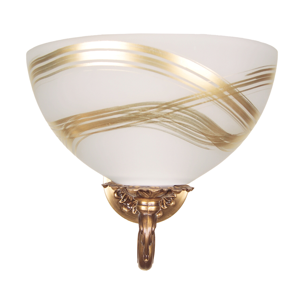 Бра Фабрика Світла Калиппо 1x60 Вт E27 античная бронза/античная латунь НББ 15-1х60-513