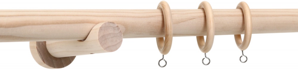 Карниз Vivendi одинарный укомплектованный d28 мм 200 см некрашеный