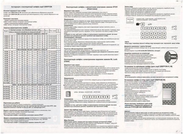 Сейф стенной Griffon W.2015.К 