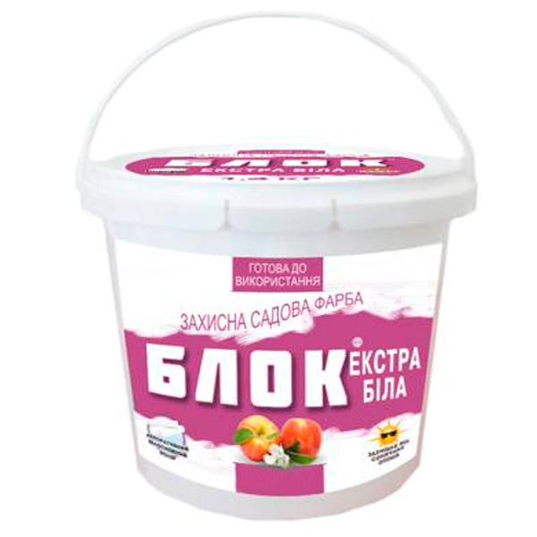 Краска садовая Блок Экстра белая 4 кг