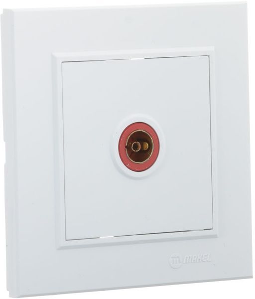 Розетка TV Makel Karea белый