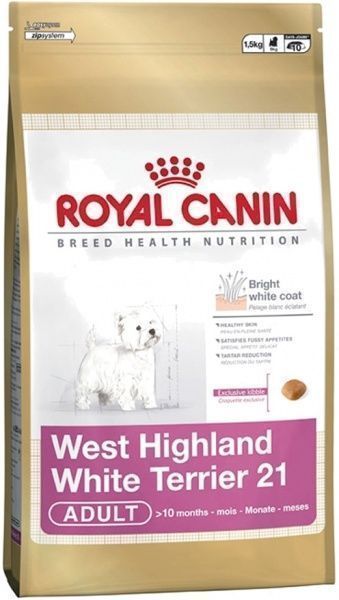 Корм Royal Canin для собак WEST HIGHLAND WHITE TERRIER ADULT 0,5 кг
