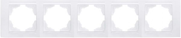 Рамка шестиместная Gunsan Moderna универсальная белый MD 29 11 147