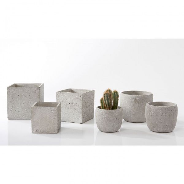 Кашпо Latina Concrete квадратний 4,5 л сірий (1320-0018-2394) 