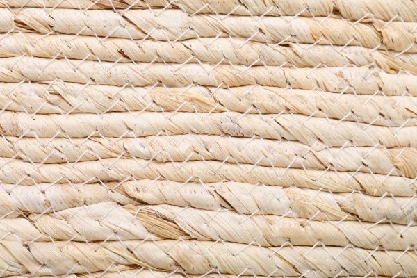 Кошик з ручками Рогоза великий 38х33 см бежево-чорний