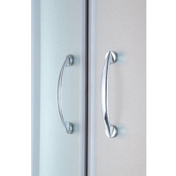 Душевая кабина Korra K-222 900x900x2025 профиль белый, стекло мат.