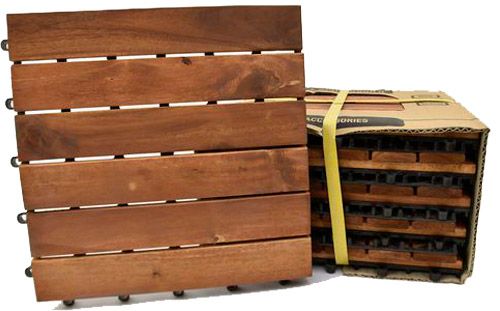 Модульное покрытие плитка для сада 9 шт