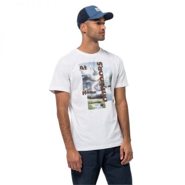 Футболка Jack Wolfskin LAKE MORNING T M 1807771-5018 р. L білий
