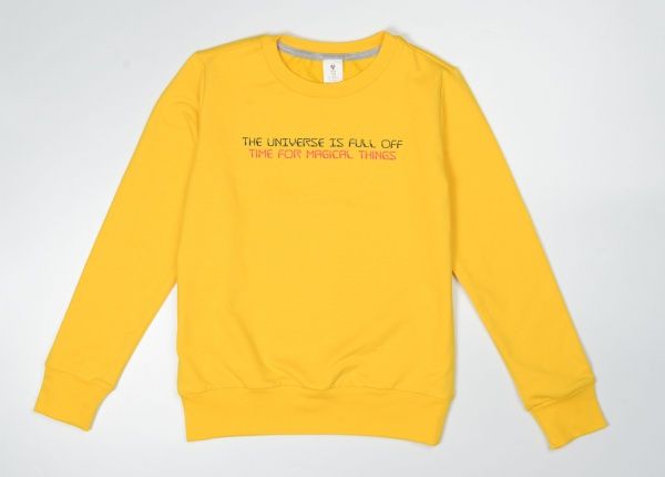 Джемпер унисекс Роза 200513 р.134 лимонный 