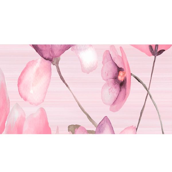 Декор Golden Tile Flora №2 розовий 1В5321 200х500 мм