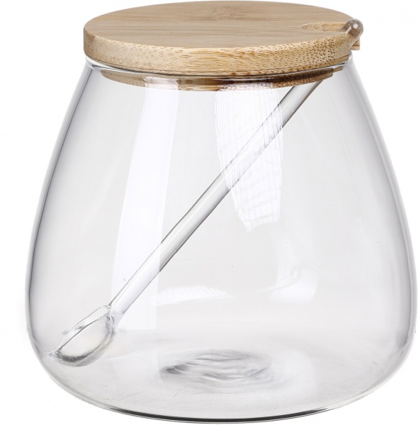 Сахарница с ложкой 580 мл стекло 32242 S&T