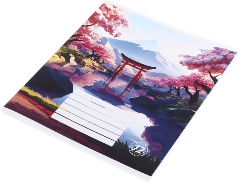 Тетрадь школьная Pixel landscape1_25 12 листов коса линия Nota Bene