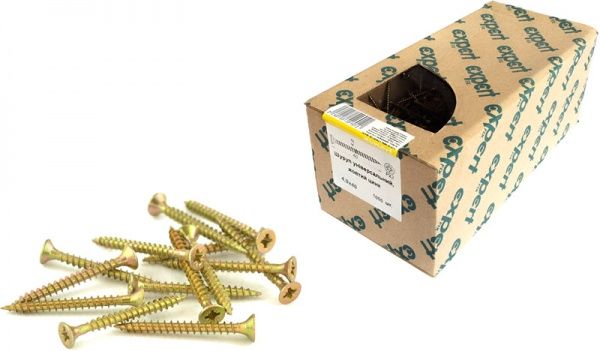 Шуруп универсальный потайная головка ЦЖ 4x40 мм 1000 шт EXPERT FIX