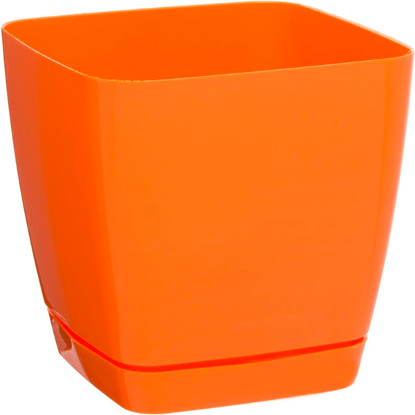Вазон пластиковый Form Plastic Тоскана Квадро-15 квадратный 2,5л оранжевый (0732-003) 