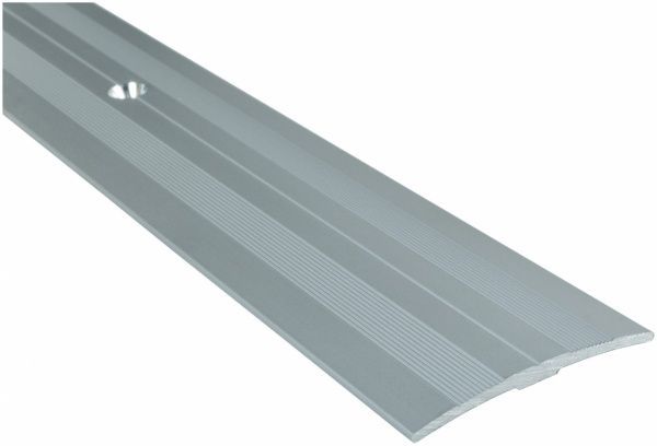 Порожек алюминиевый лестничный анодированный Olvis с отверстиями 35x2700 мм серебро 