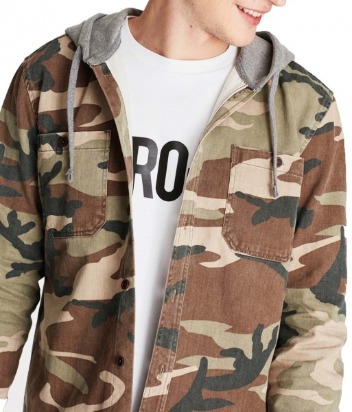 Сорочка Mavi HOODED SHIRT 021367-30262 р. L камуфляж