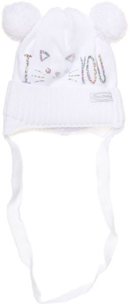 Шапочка дитяча для дівчинки Luna Kids р.36 білий 2111 