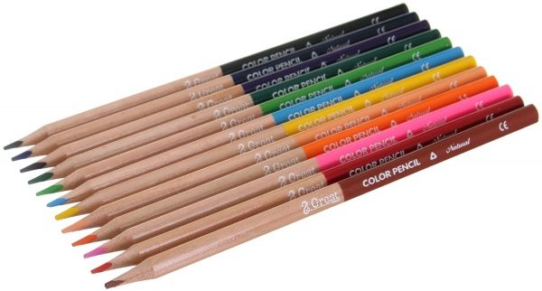 Карандаши цветные Nature голубой 12 шт.