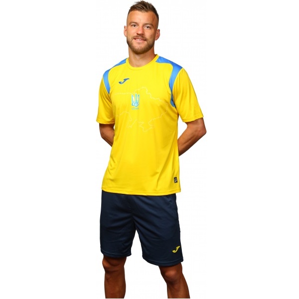 Футболка форми збірної України 2021 Joma Ukraine Official Replica T-shirt 101264.907 р.M жовтий