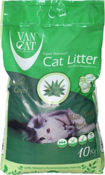 Наполнитель для кошачьего туалета VanCat Aloe Vera 10 кг 55451