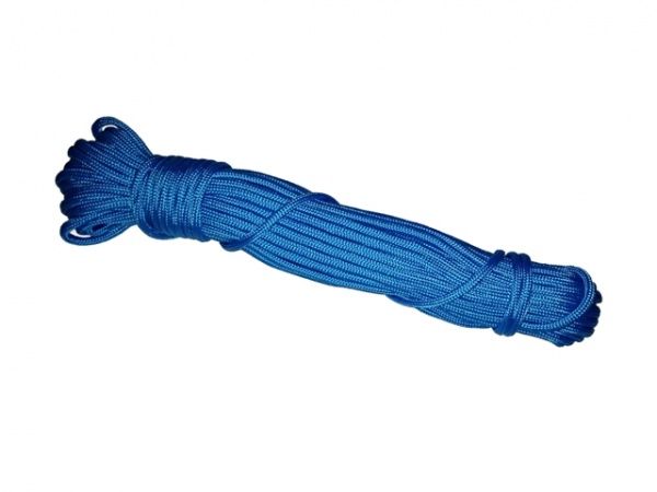 Шнур поліпропіленовий плетений 5 мм 25 м синій