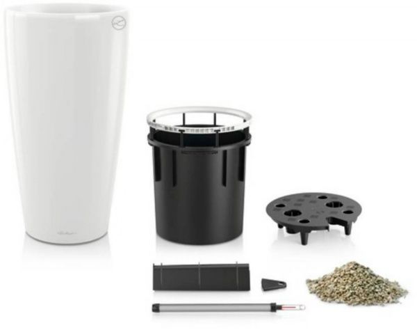 Вазон пластиковый Lechuza Rondo 32 круглый 60,2л белый (15780) 