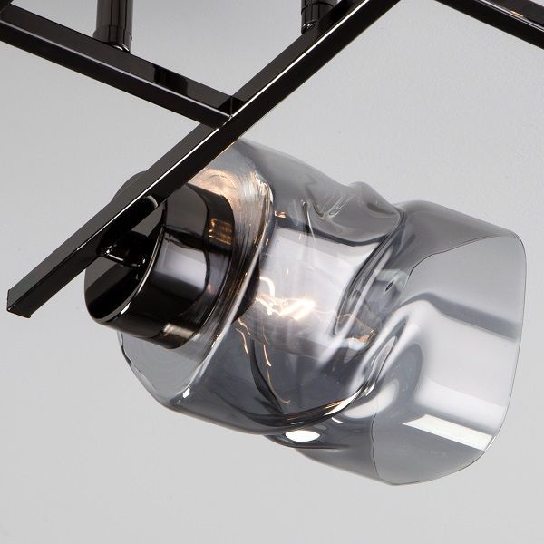 Люстра стельова Strotskis Hilari 4x40 Вт E27 чорна перлина 30165/4