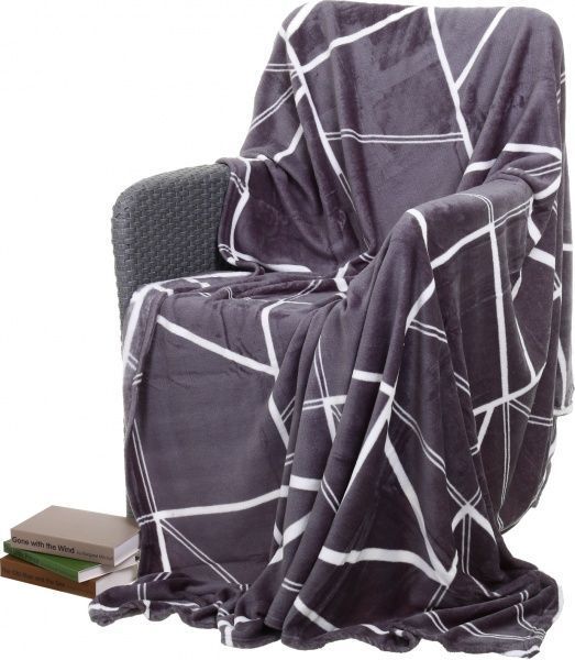 Плед Scalene Triangle 220x200 см сірий La Nuit 