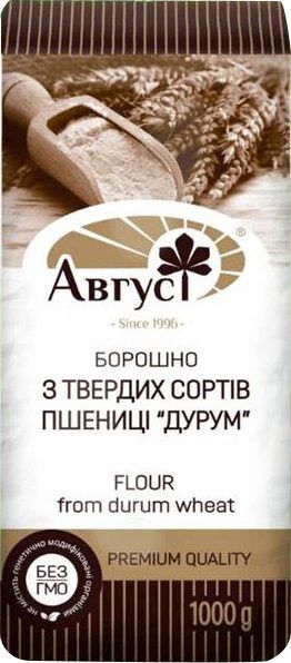 Мука Август пшеничная из твердых сортов Дурум 1кг
