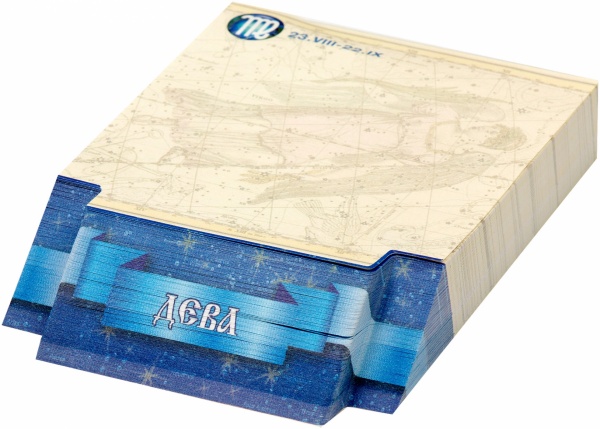 3D-блок для нотаток Знаки зодіаку Діва