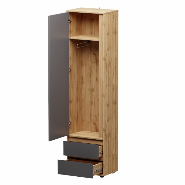 Пенал SOKME Nitro Soft дуб вотан/сірий 