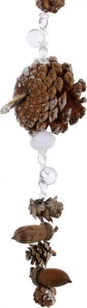 Гирлянда хвойная внутренняя 1м из желудей и шишек C6294-7 
