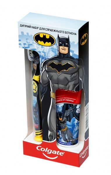 Дитячий косметичний набір для хлопчика Colgate для справжнього Бетмена 6+
