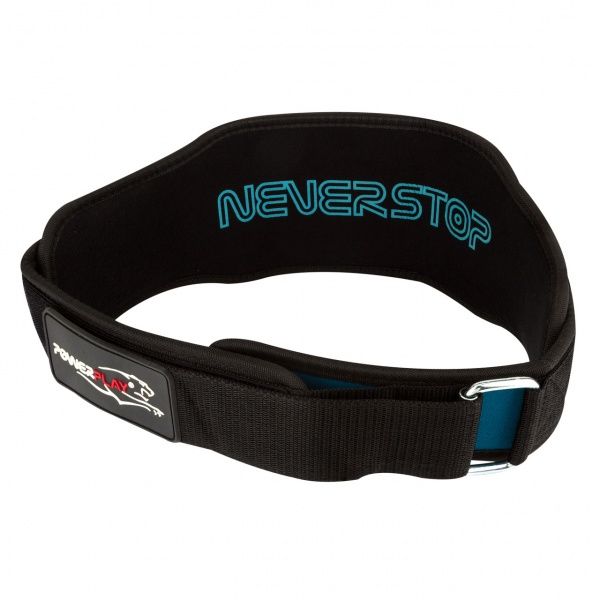 Пояс для важкої атлетики PowerPlay M чорно-синій 5545 