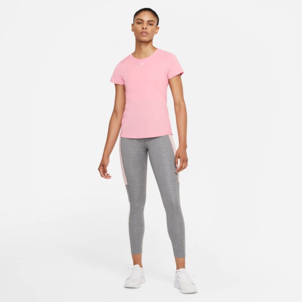 Футболка Nike W NK ONE DF SS SLIM TOP DD0626-630 р.XL рожевий