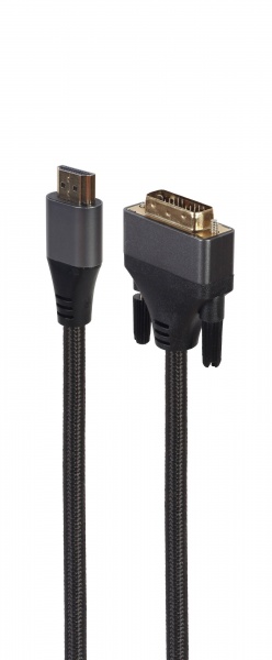 Кабель Cablexpert CC-HDMI-DVI-4K-6 HDMI на DVI, 18+1pin 4K 1,8 м (CC-HDMI-DVI-4K-6) 